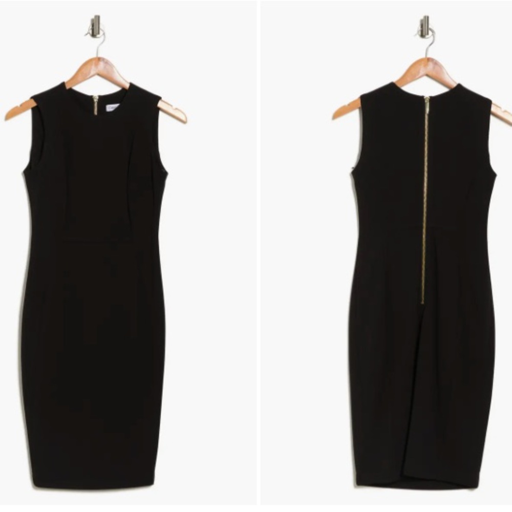 Calvin Klein Classic Black Knee Length Dress